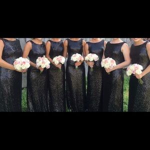 Black sequin formal dress